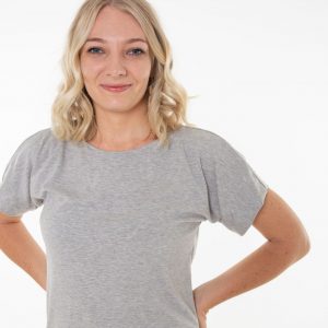 Classic Ethical Tee Grey Front