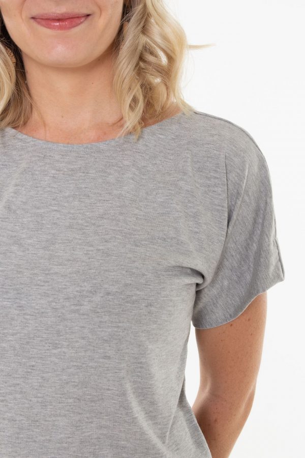 Classic Grey Ethical T Shirt - Front Detail