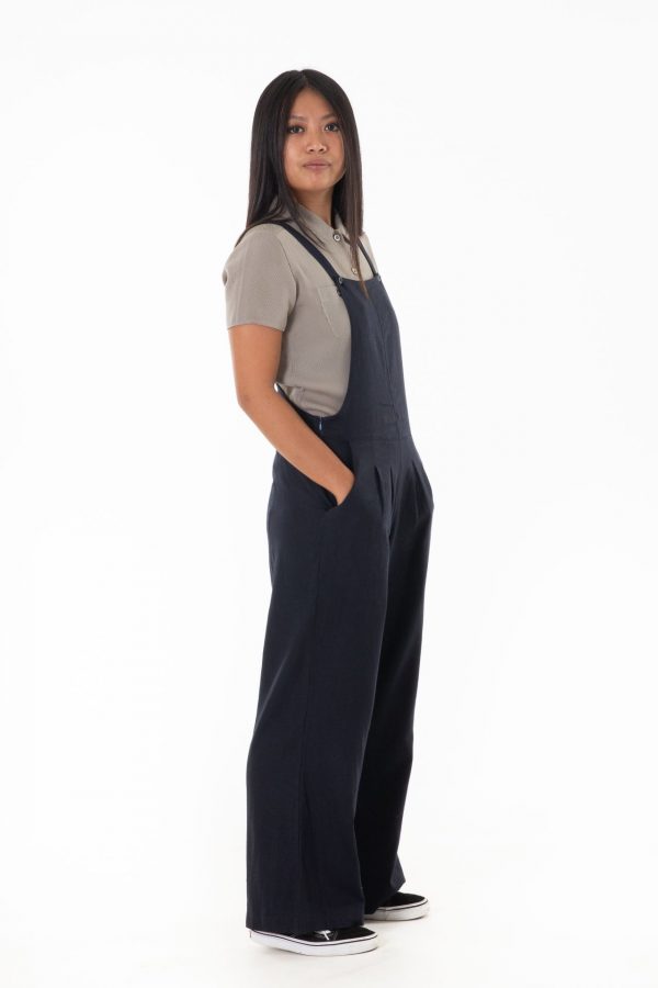 Navy Ethical Overalls Side Full Portrait